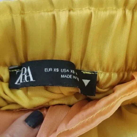 Zara Sunset Tie-Dye Silky Jogger Pants - Picture 5 of 8